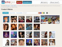 Tablet Screenshot of memegen.com